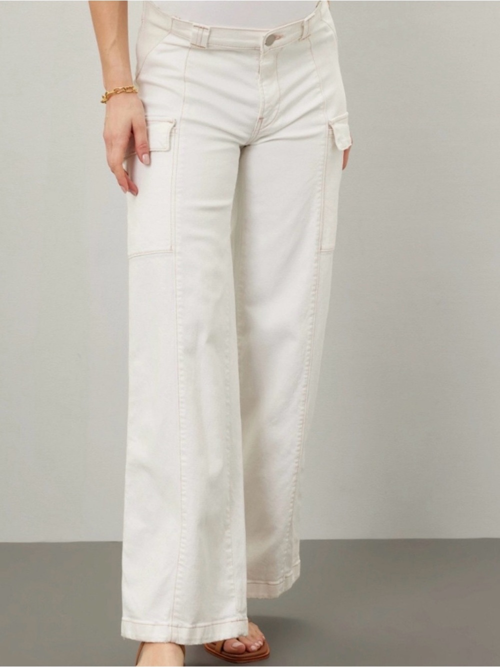 HUDSON Utility Wide Leg Cargo Maternity Jean 25
